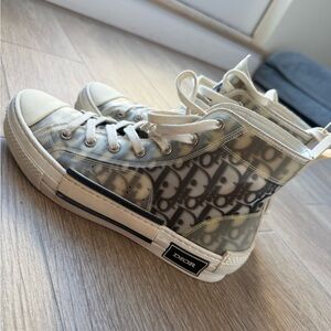 Dior High-Top Sneakers - White and Grey